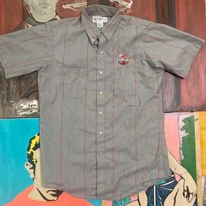 Vintage Coca-Cola Employee Delivery Driver Button Up Uniform Shirt